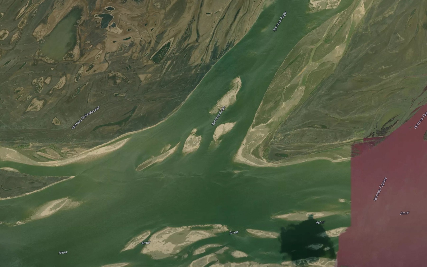 Satellite map of the Protoka Kafa