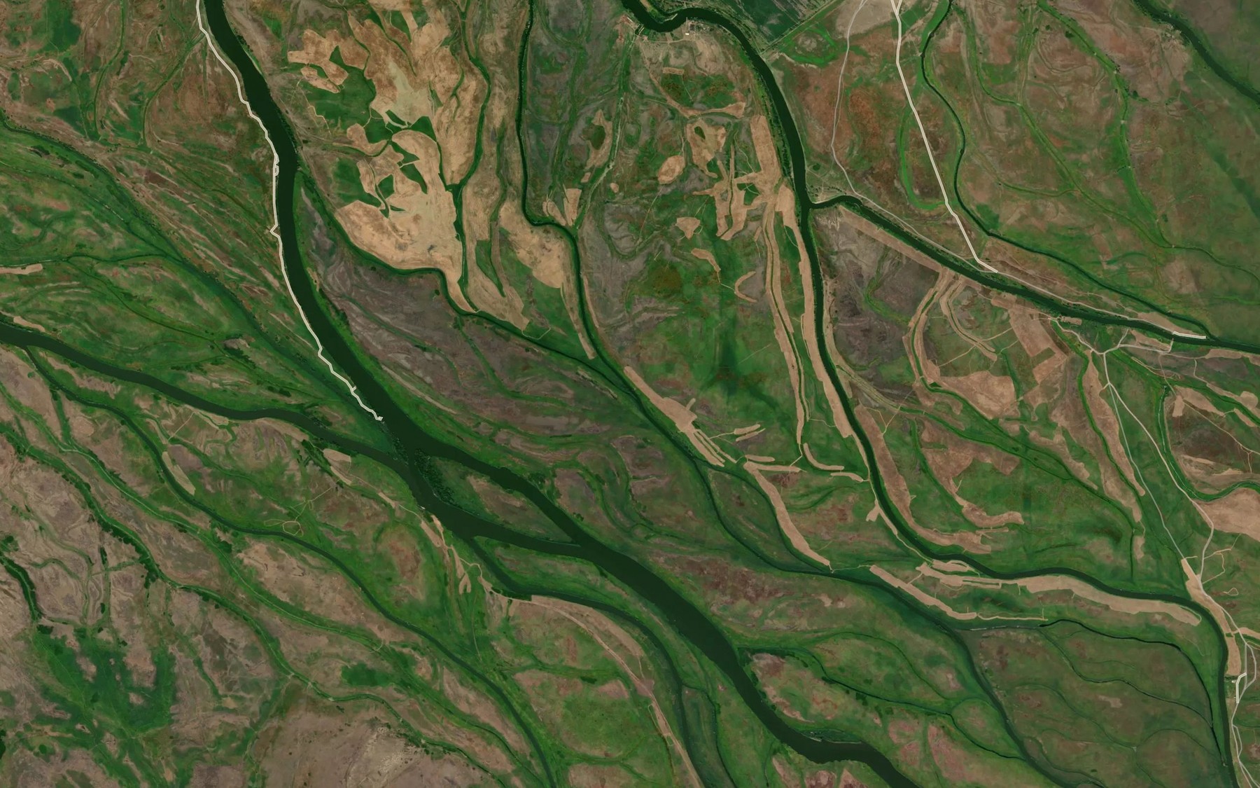 Satellite map of the Vasil'yevskaya