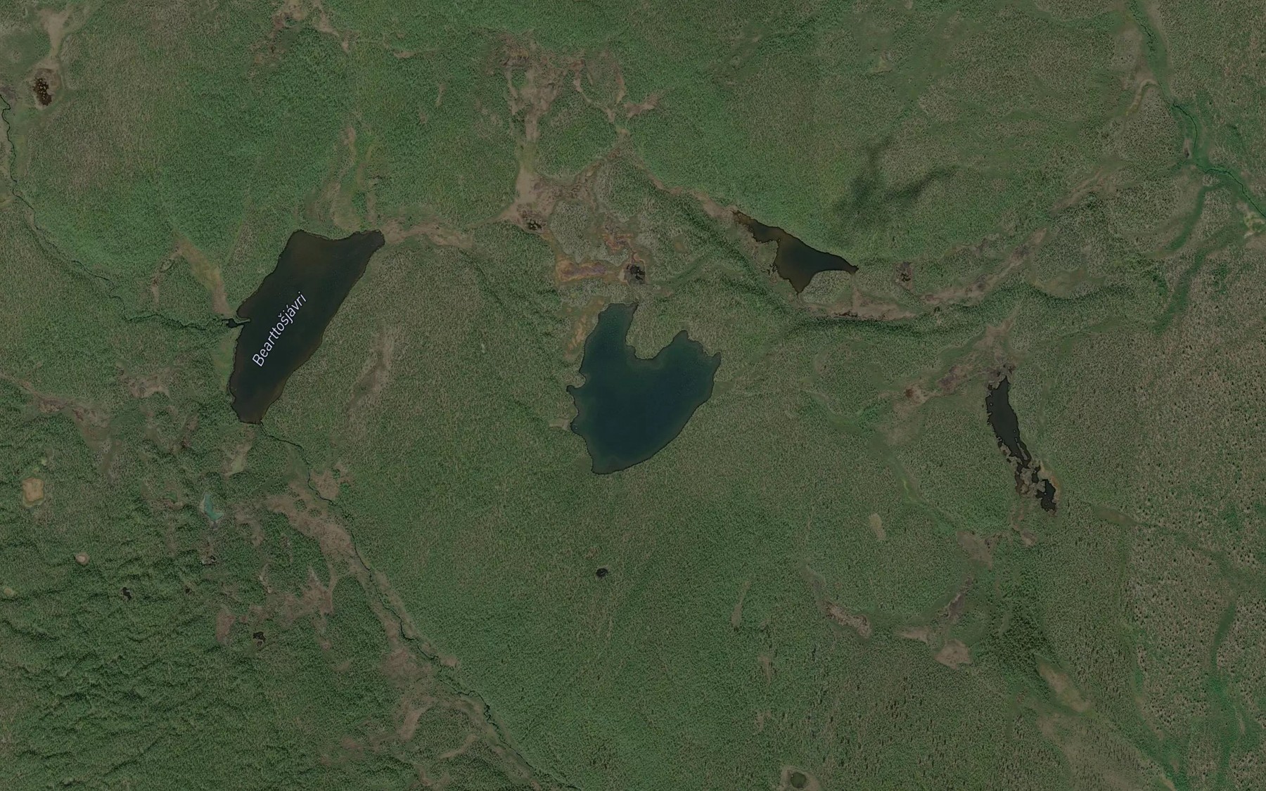 Satellite map of the Duolbajavri