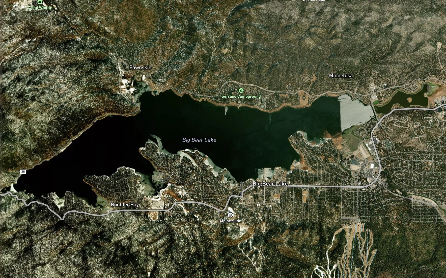 Satellite map of the Metcalf Bay