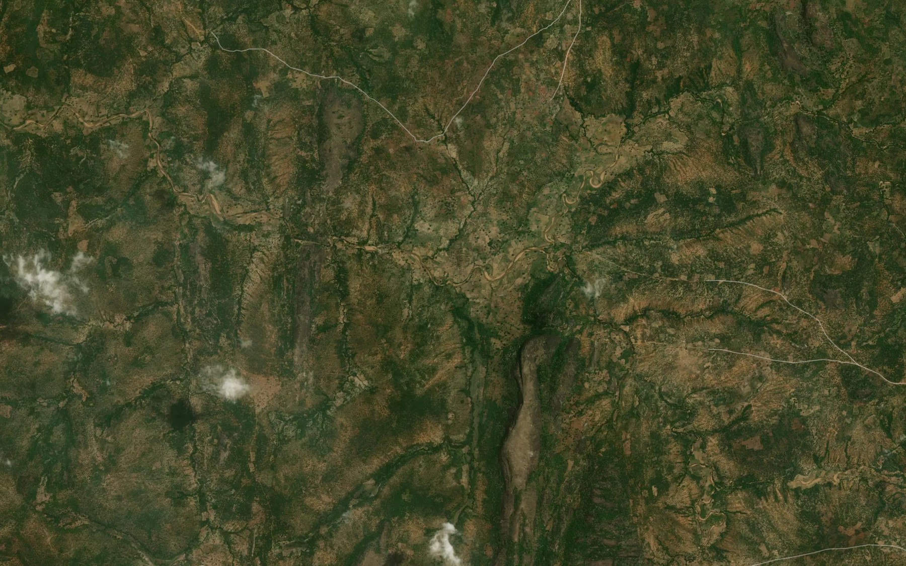 Satellite map of the River Kadun