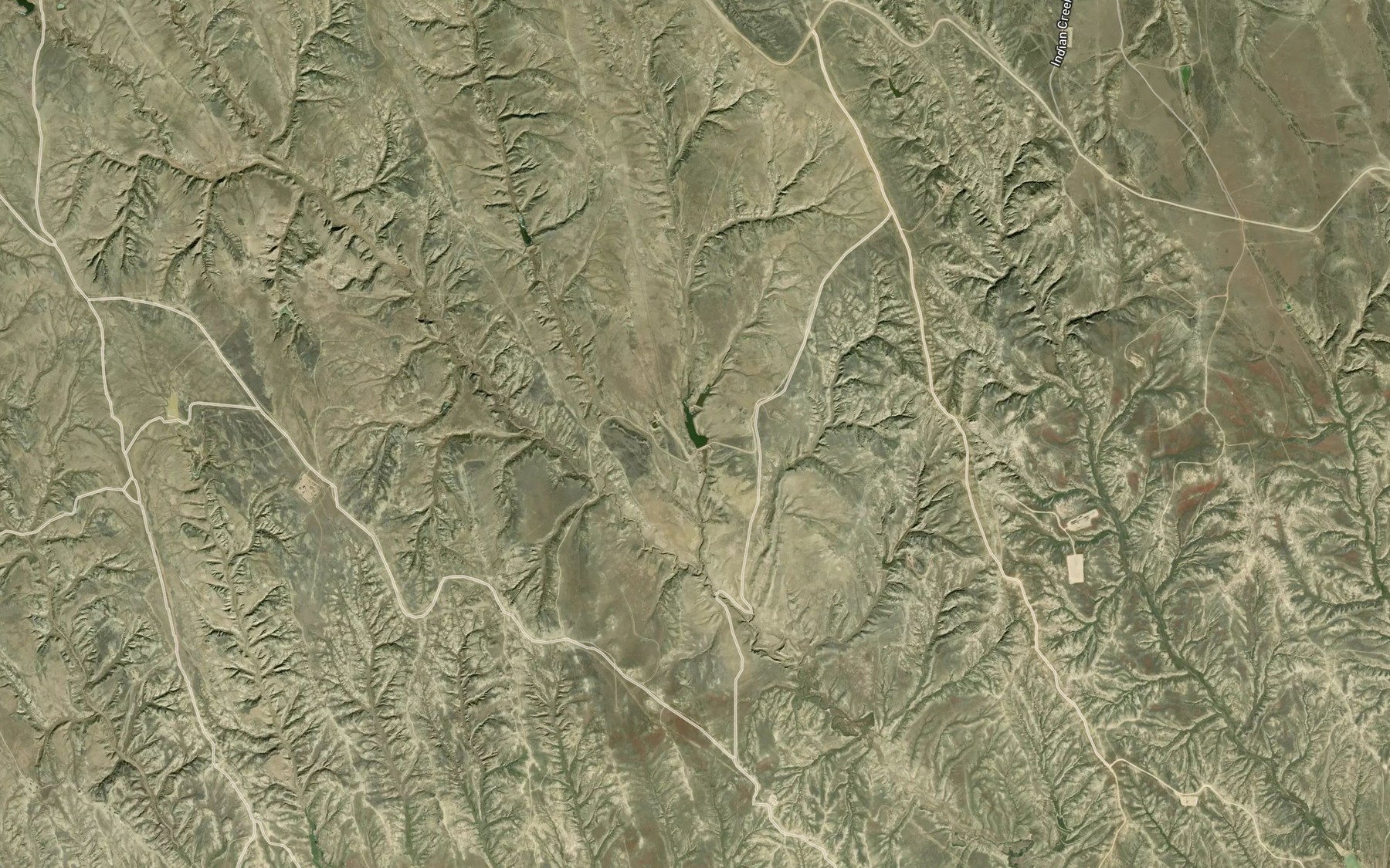 Satellite map of the Coyer Reservoir