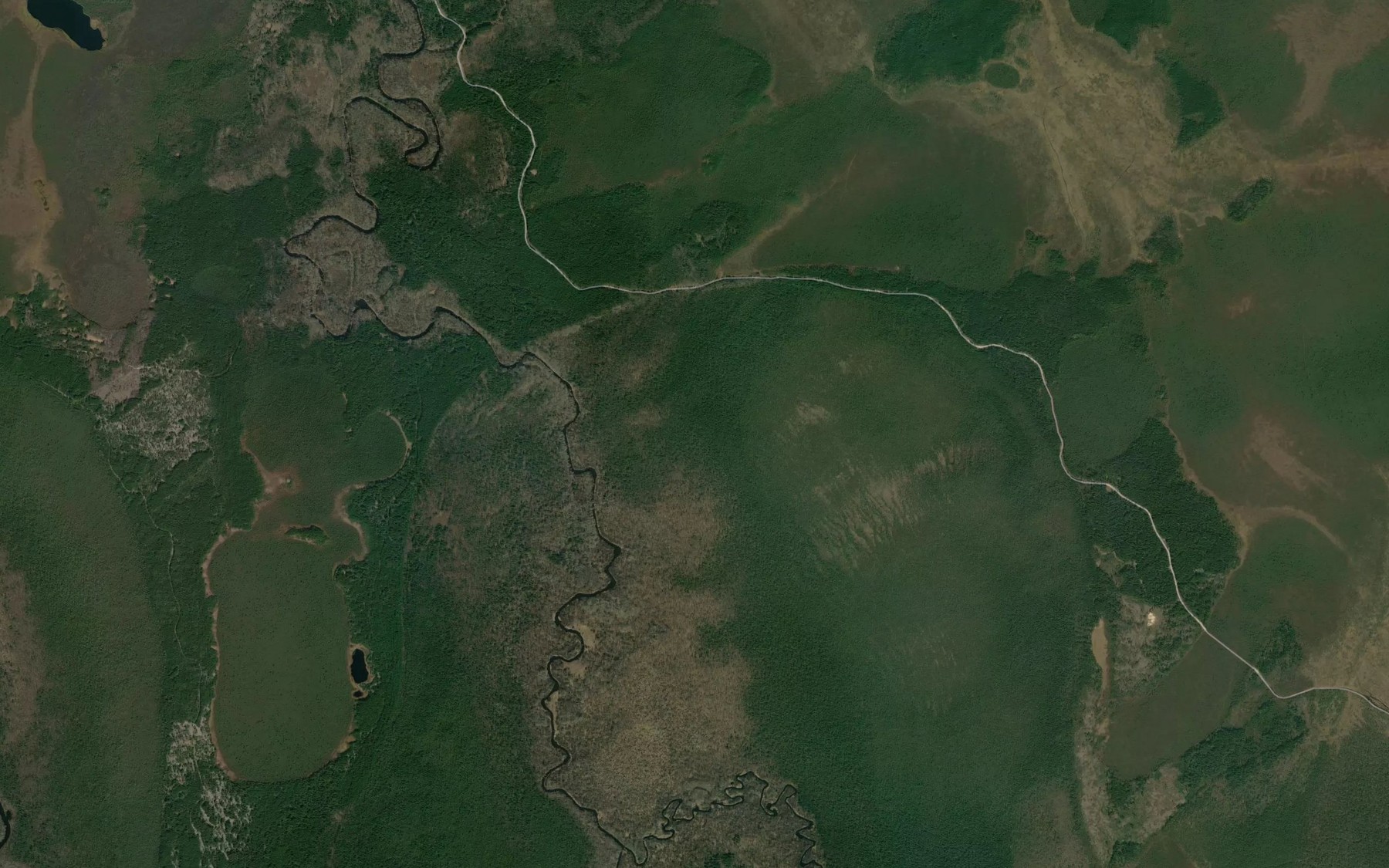 Satellite map of the Agitka