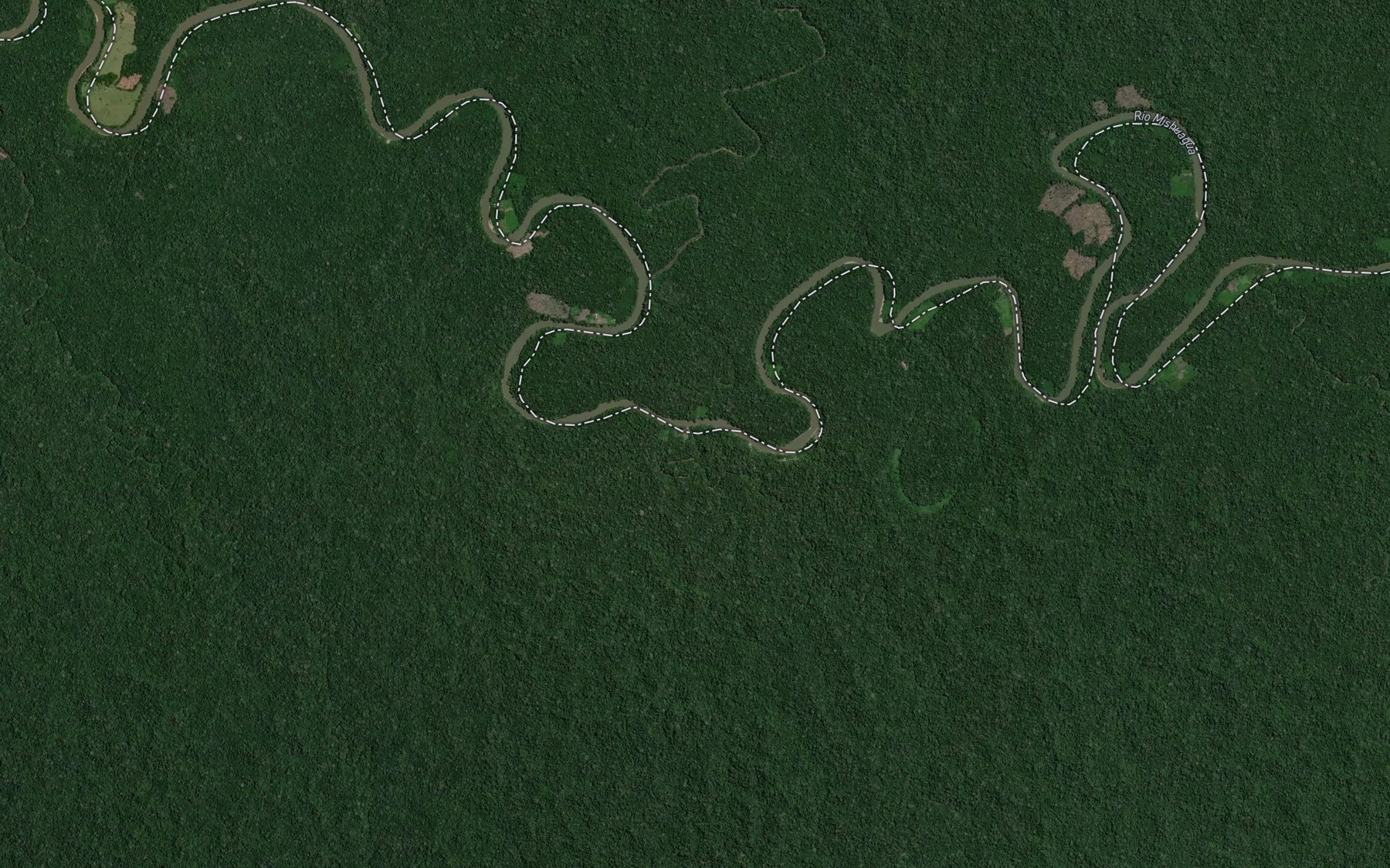 Satellite map of the Quebrada Bombonaje