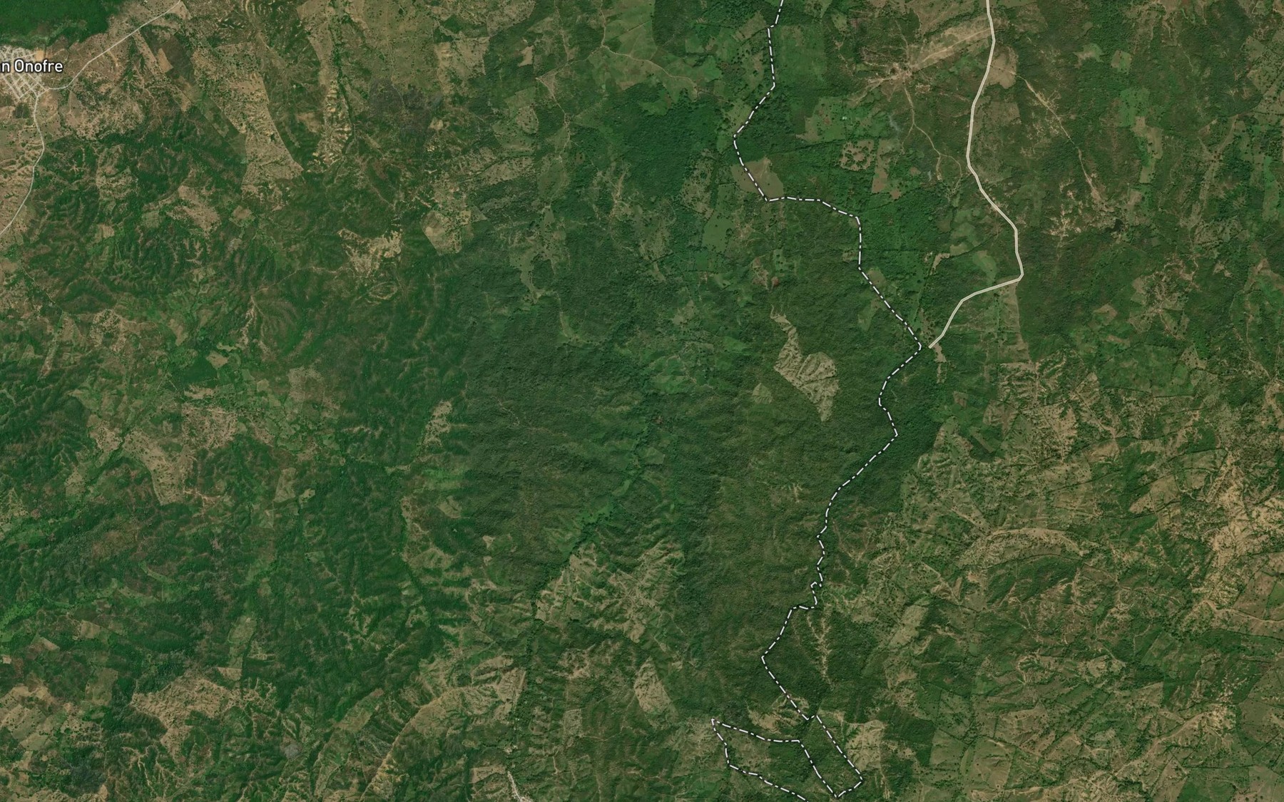 Satellite map of the Arroyo Palacios