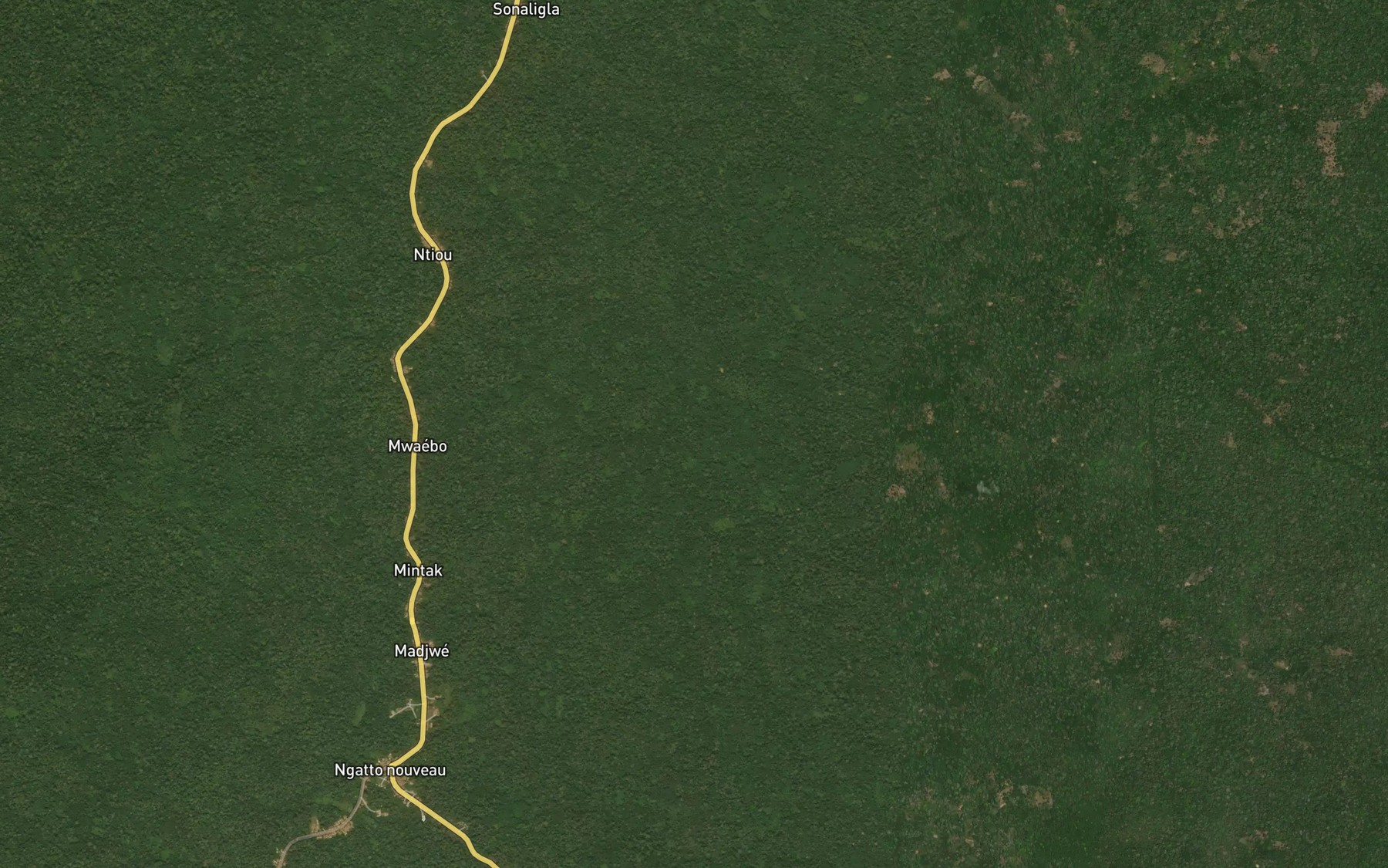 Satellite map of the Momenbo