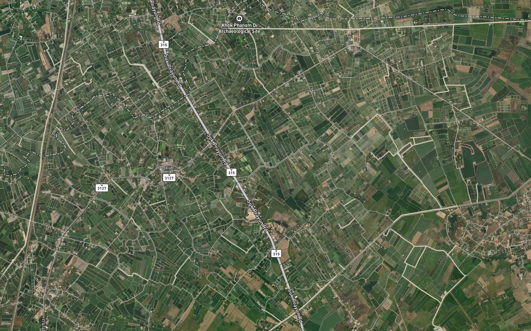 Satellite map of the Khlong Chuat Rae