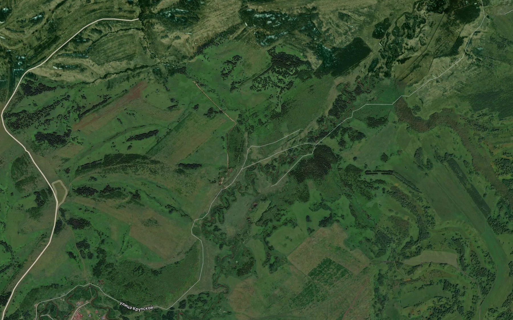 Satellite map of the Kucher'