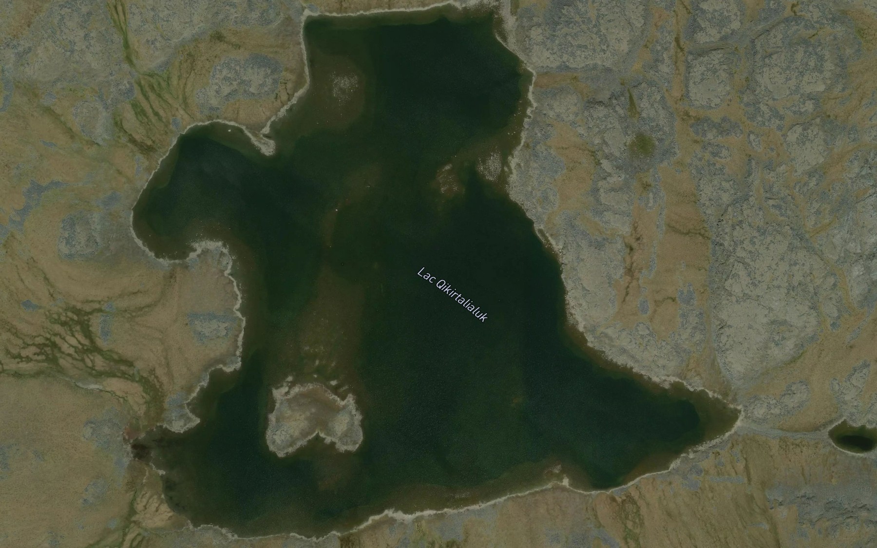 Satellite map of the Lac Qikirtalialuk
