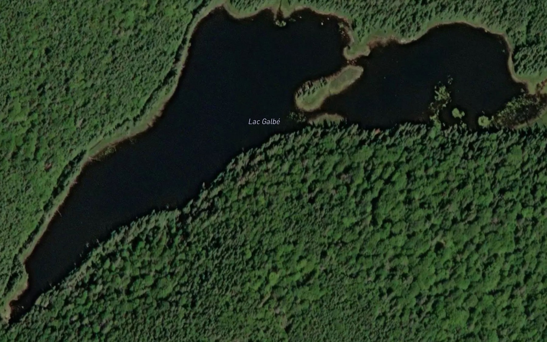 Satellite map of the Lac Galbe