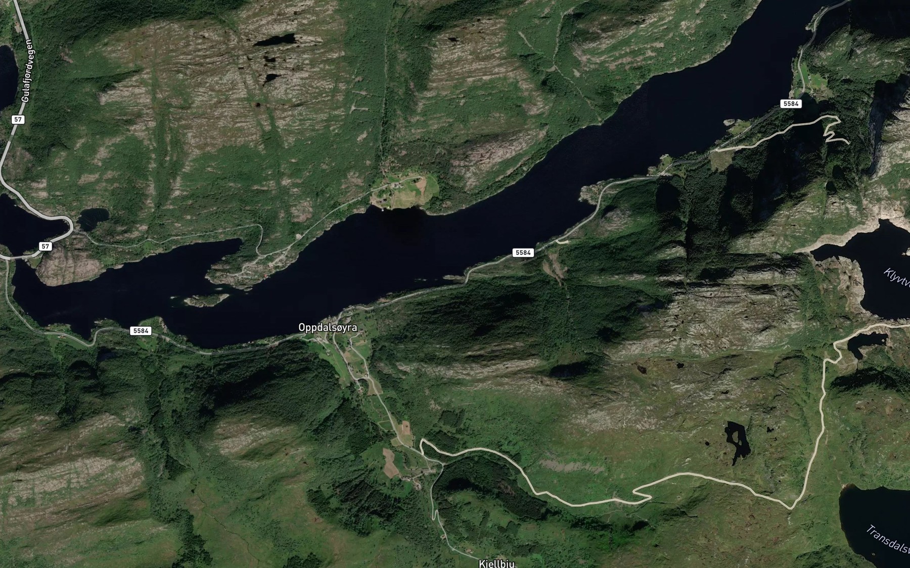 Satellite map of the Stigevika