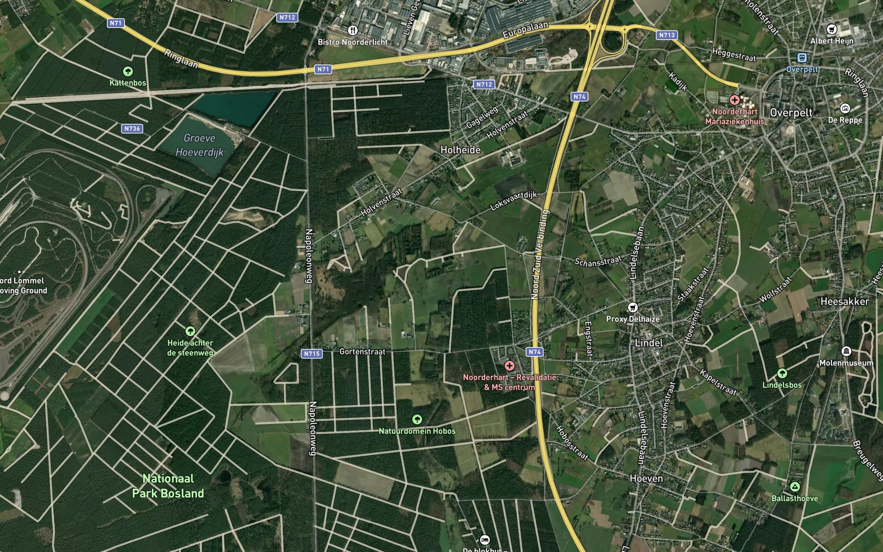 Satellite map of the Gortenloop