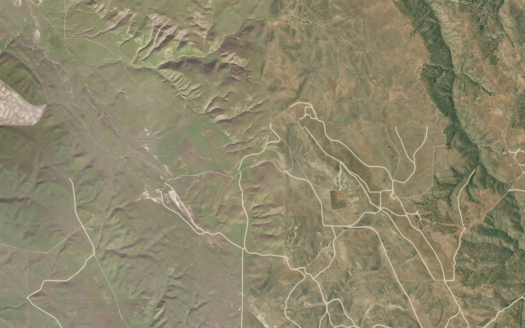 Satellite map of the Cottonwood Spring