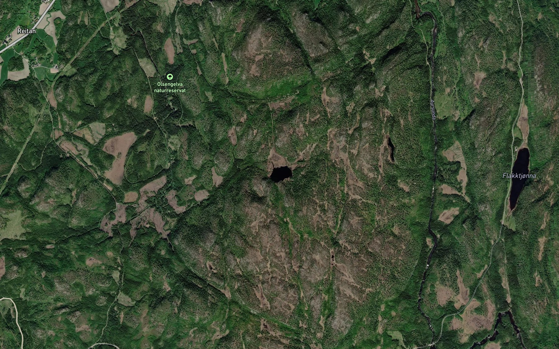 Satellite map of the Sagtjorn