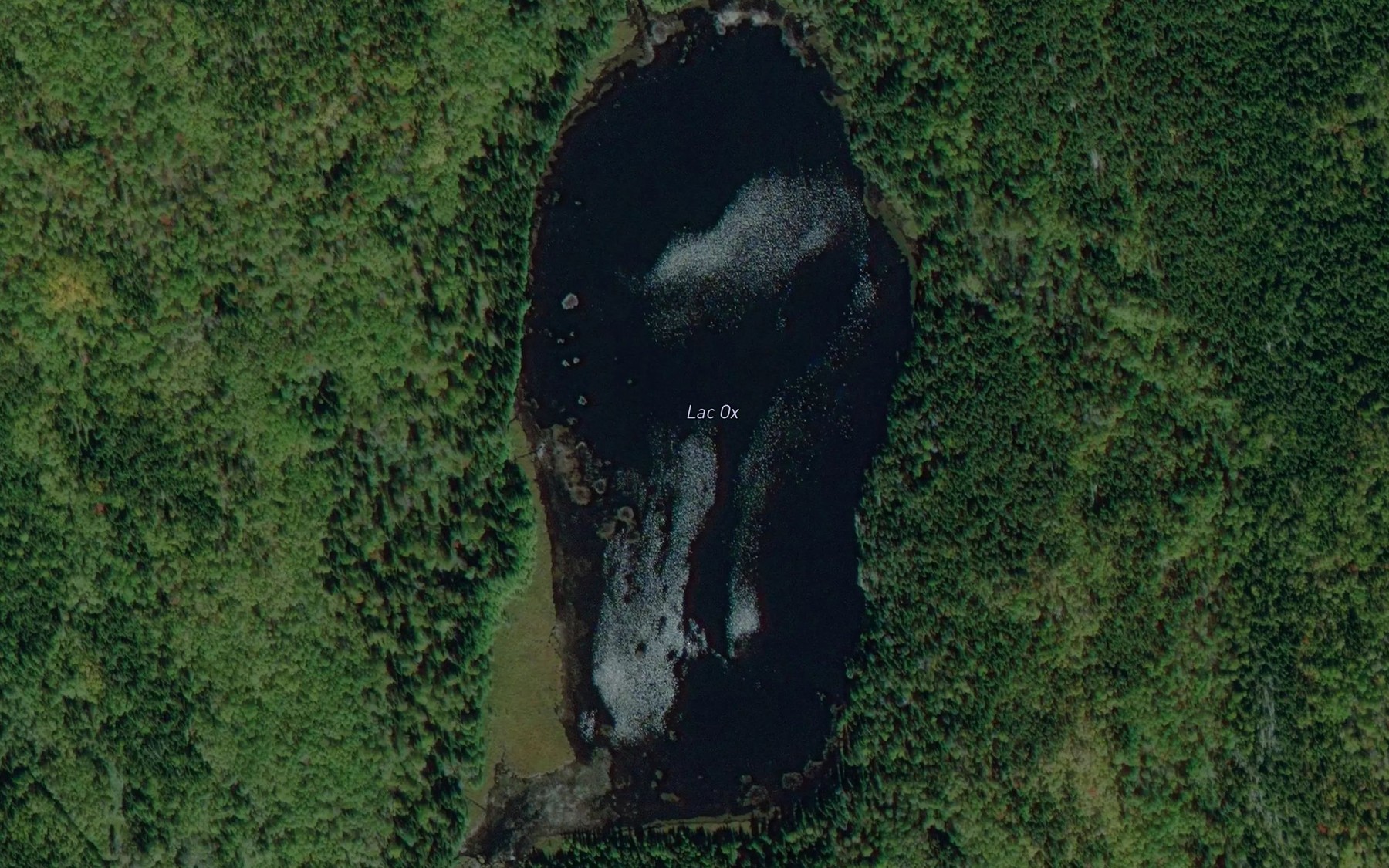 Satellite map of the Lac Ox