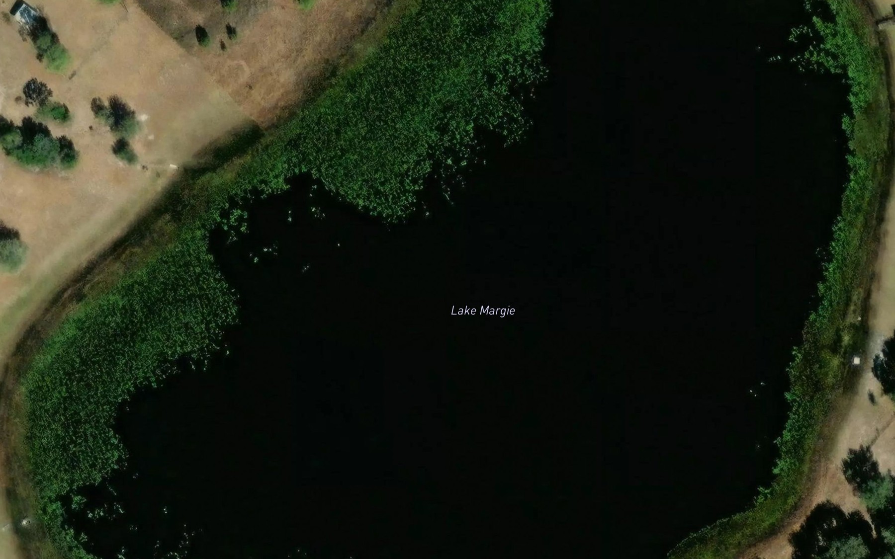 Satellite map of the Lake Margie
