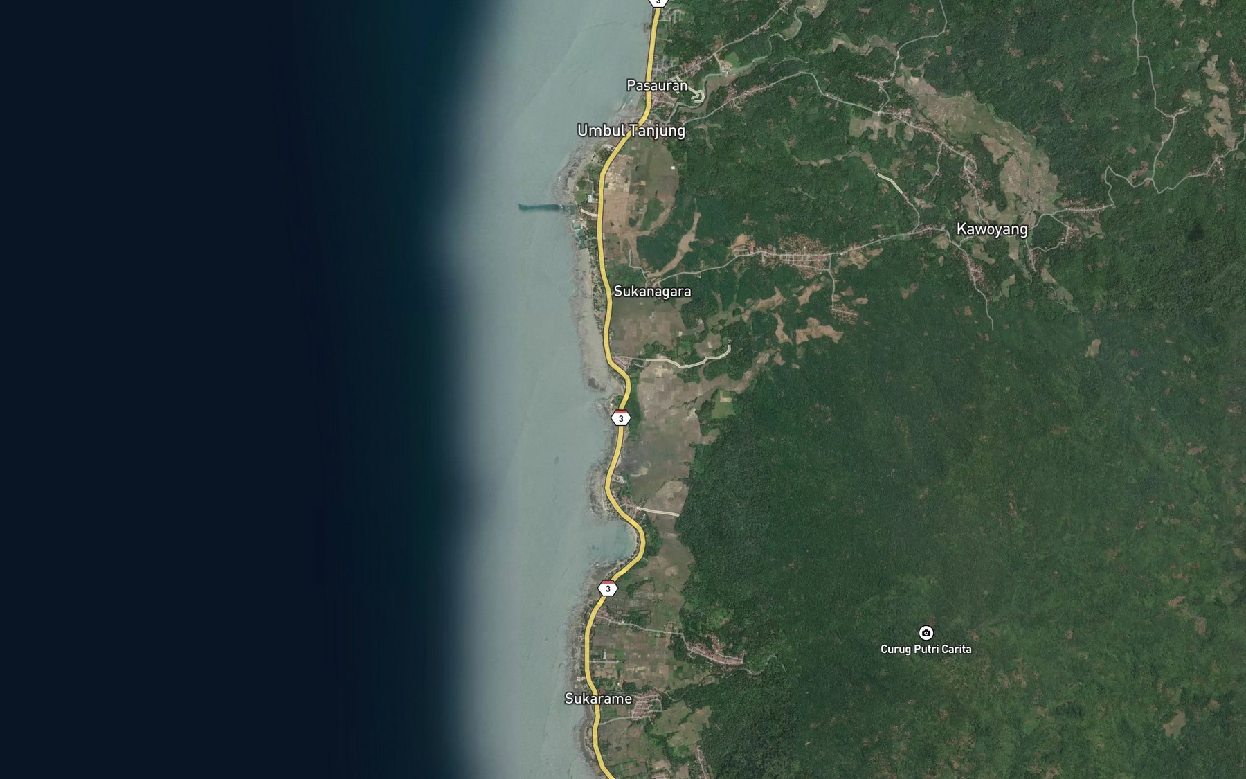 Satellite map of the Ci Lurah