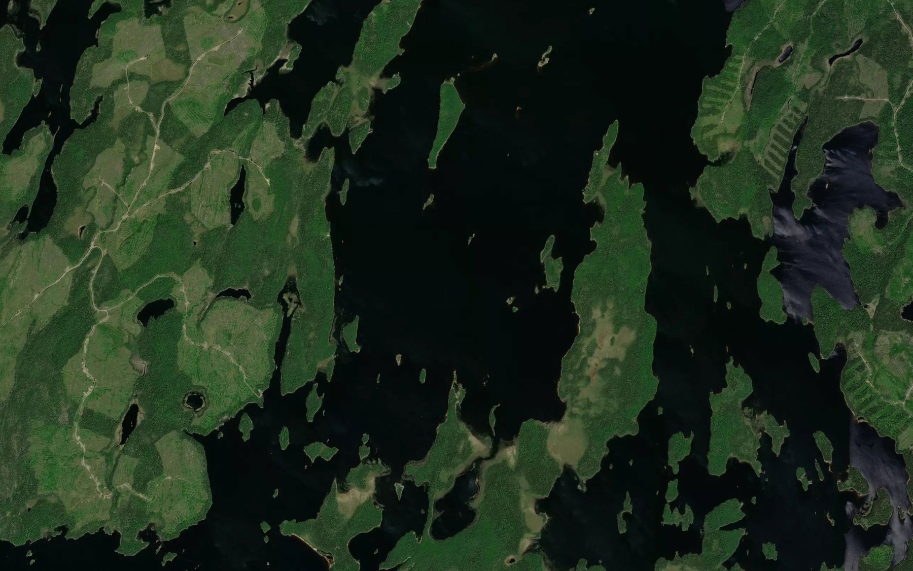 Satellite map of the Lac du Male