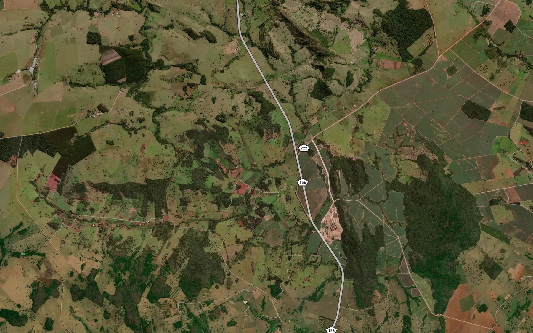 Satellite map of the Corrego Salgado