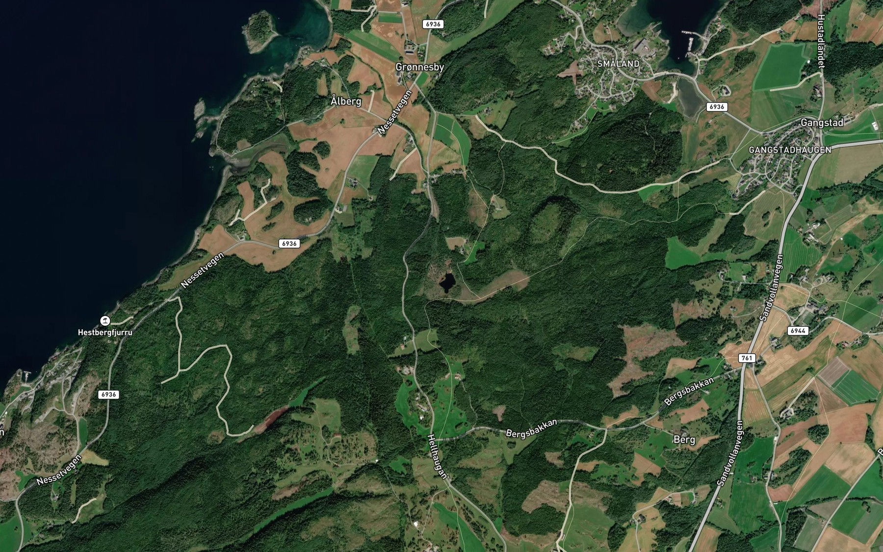 Satellite map of the Venastjorna