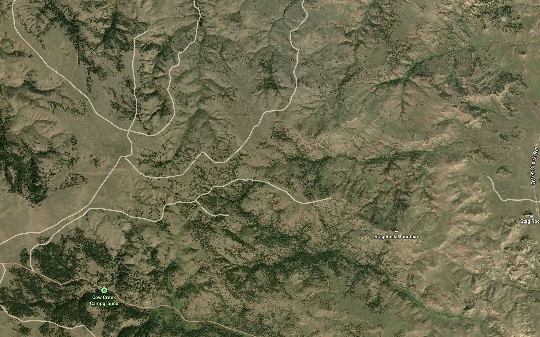 Satellite map of the Stag Rock Spring Number Two