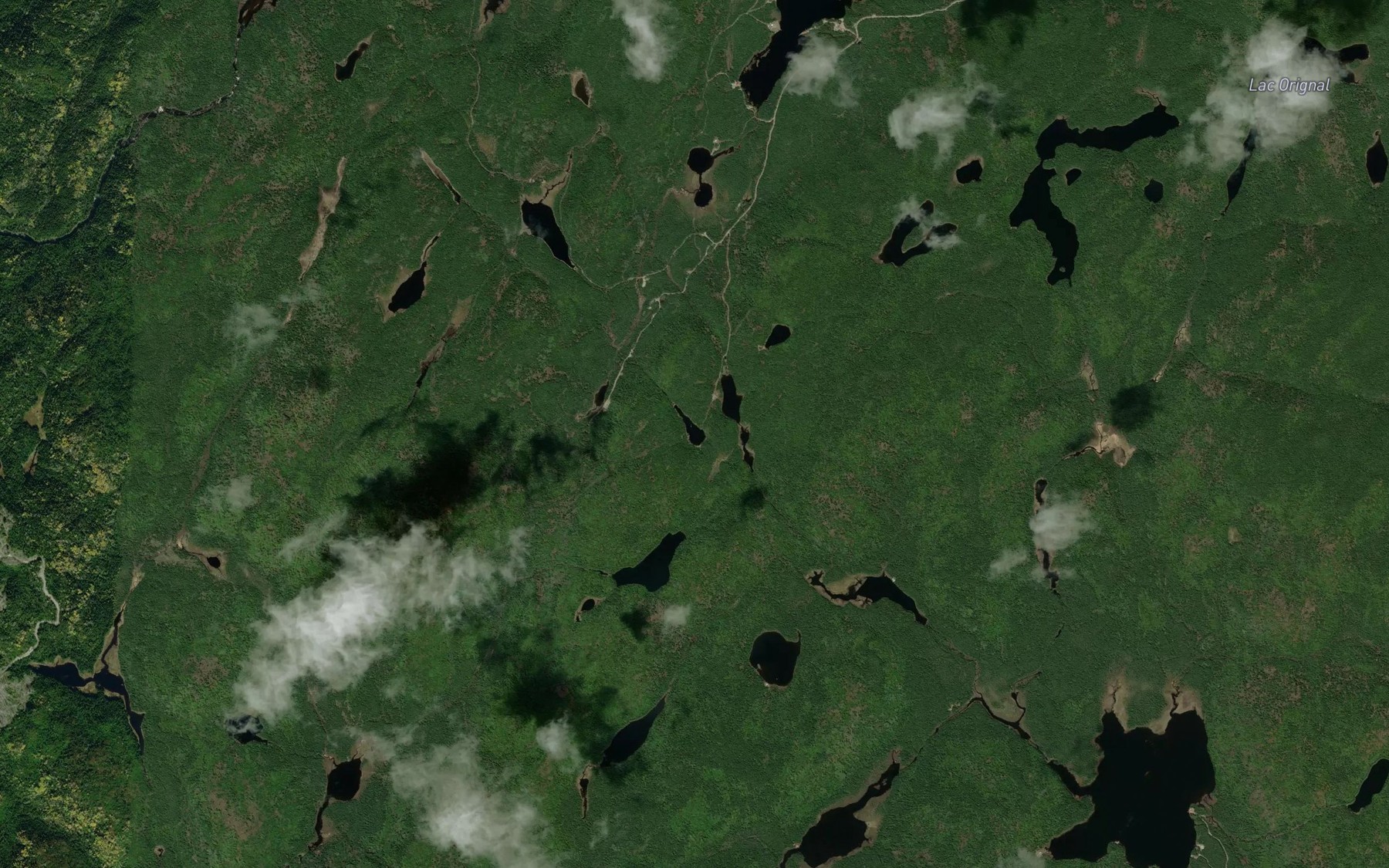 Satellite map of the Lac Mars
