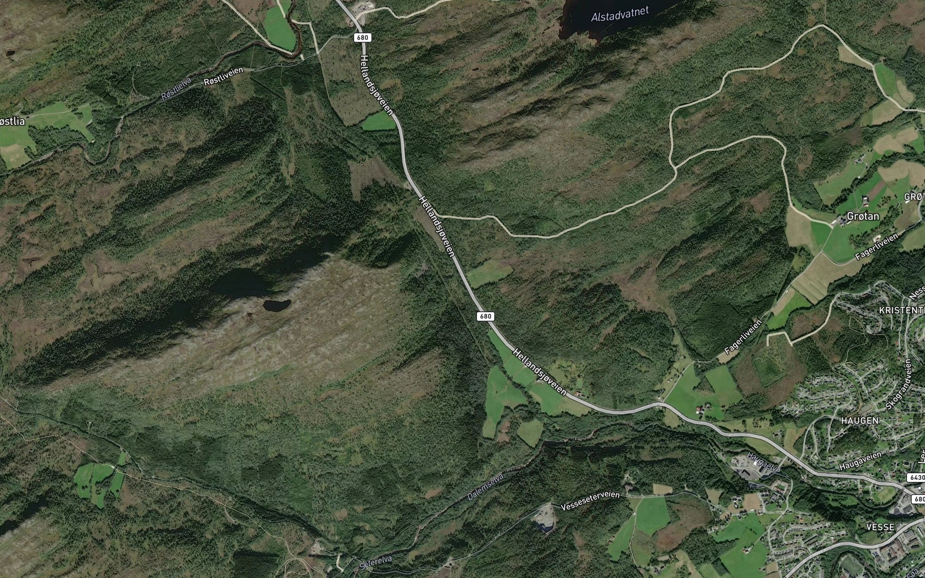 Satellite map of the Aunbekken