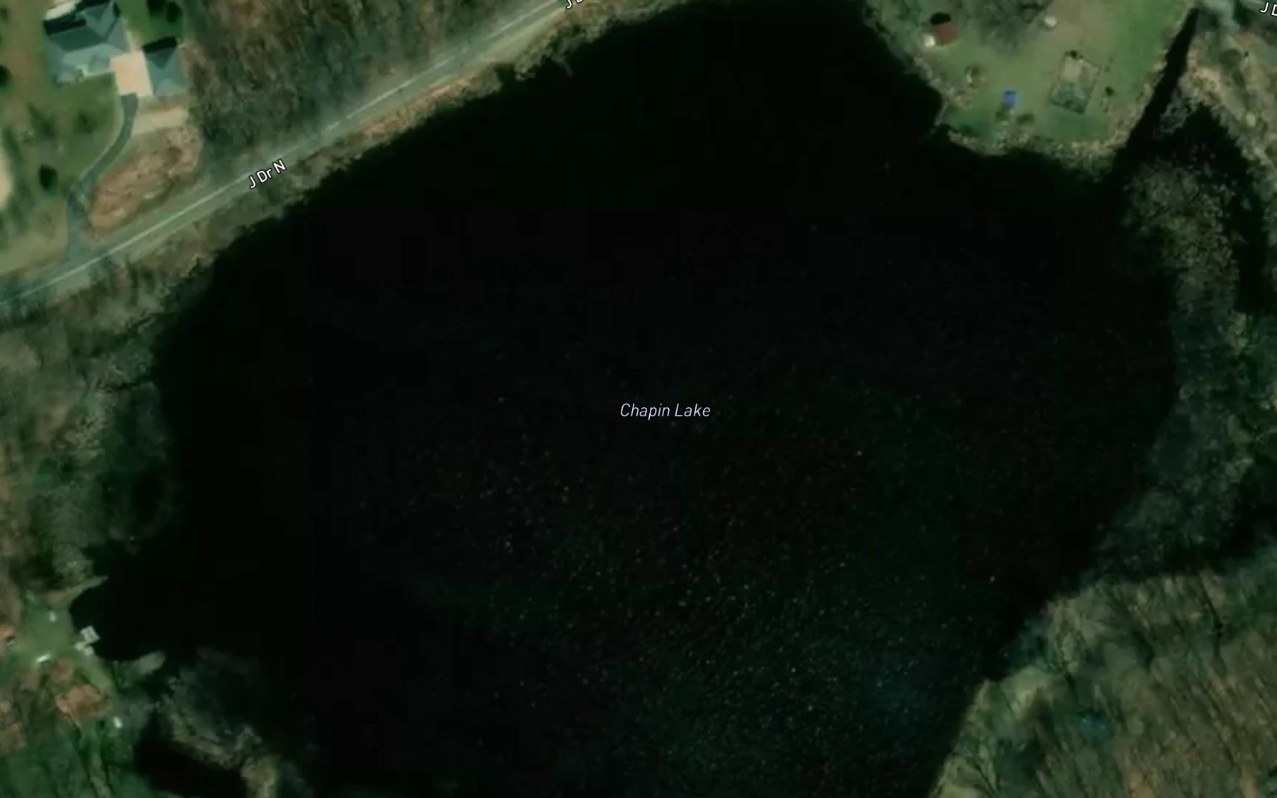 Satellite map of the Chapin Lake