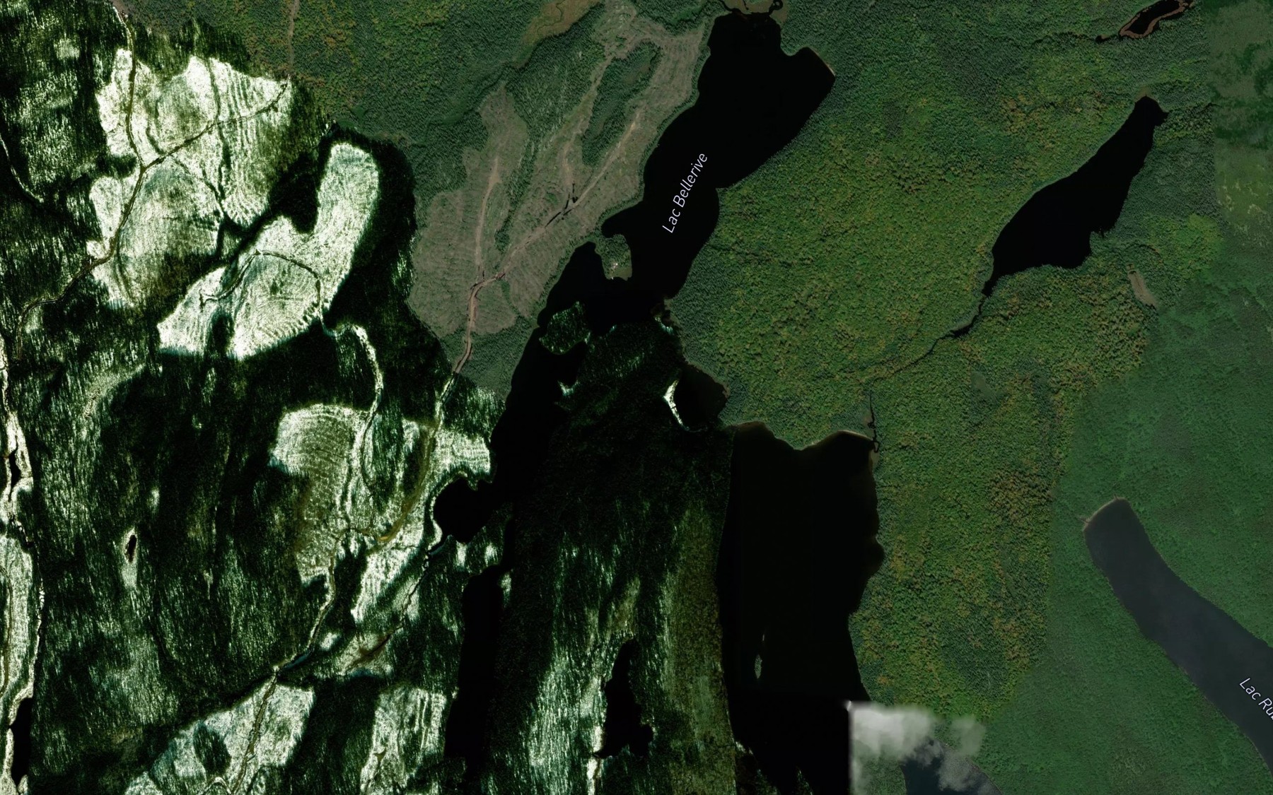 Satellite map of the Lac Bellerive