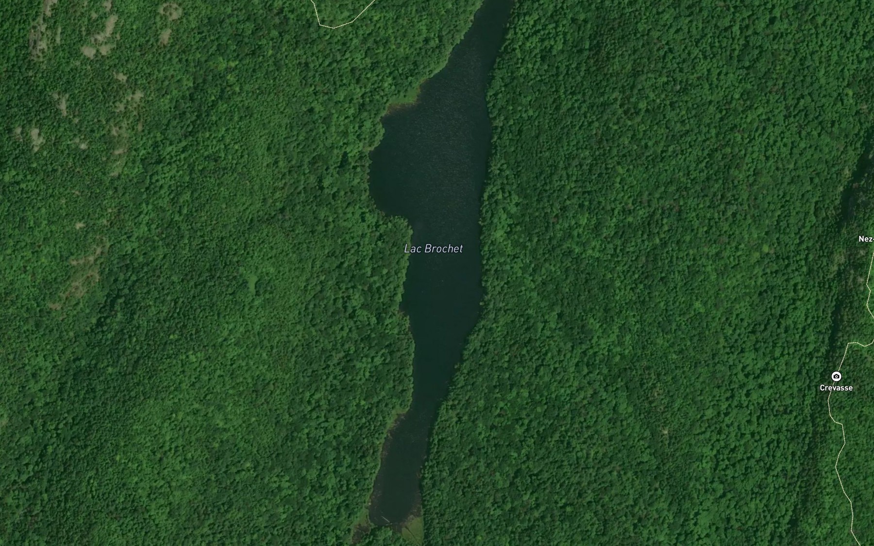 Satellite map of the Lac Brochet