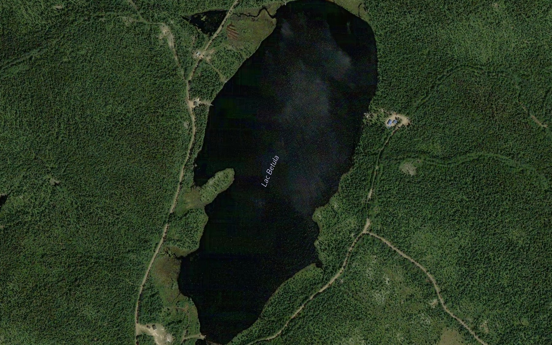 Satellite map of the Lac Betula