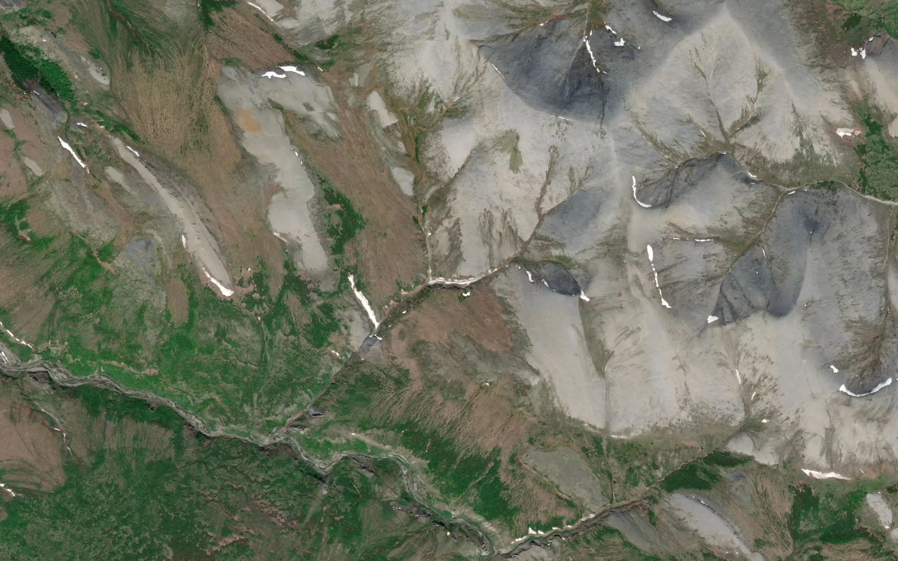 Satellite map of the Kennedy Creek