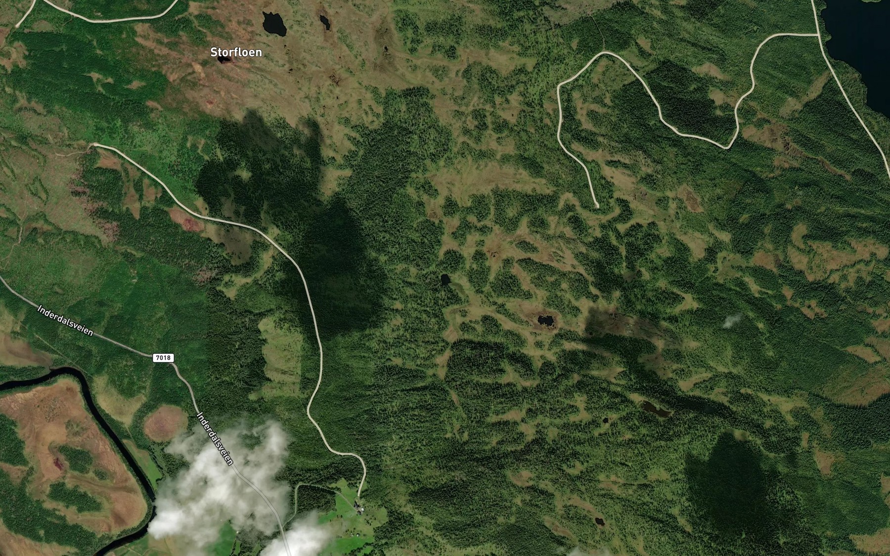 Satellite map of the Klotjorna