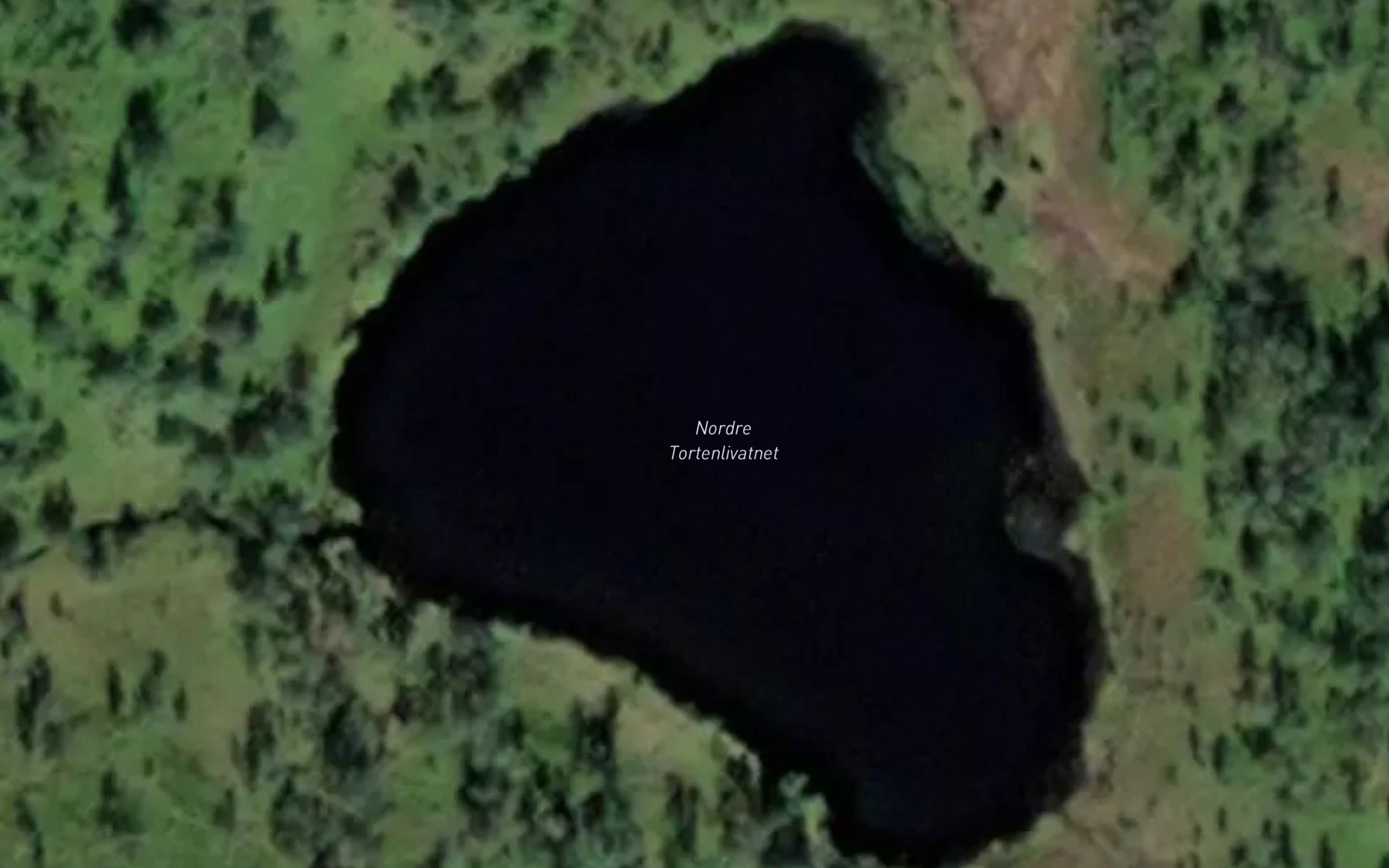 Satellite map of the Tortenlivatnet nord