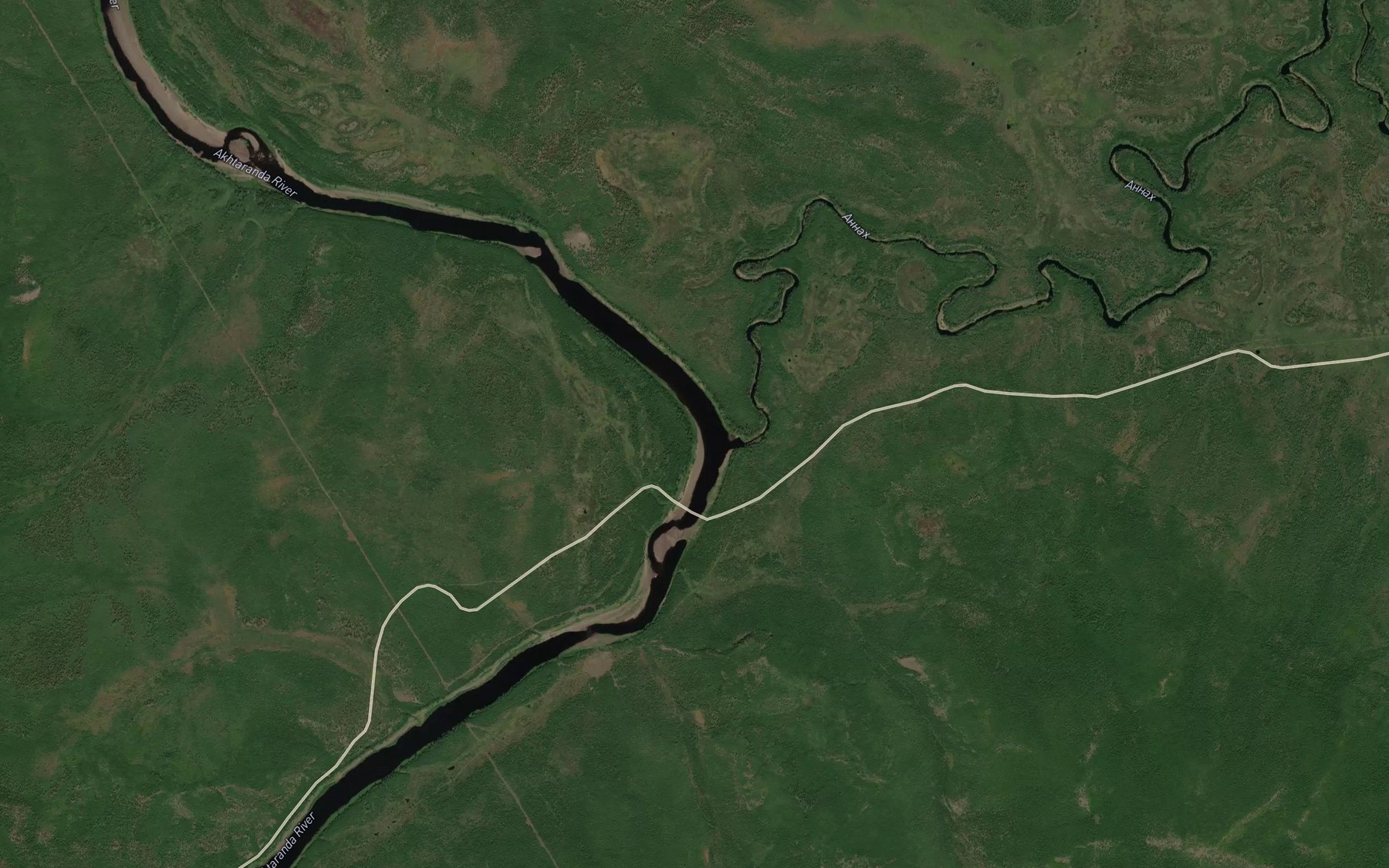 Satellite map of the Annyakh