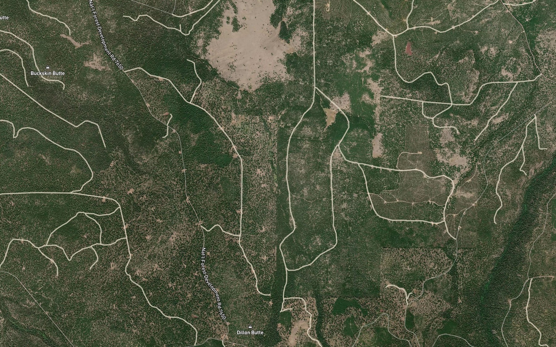 Satellite map of the Trapper Spring