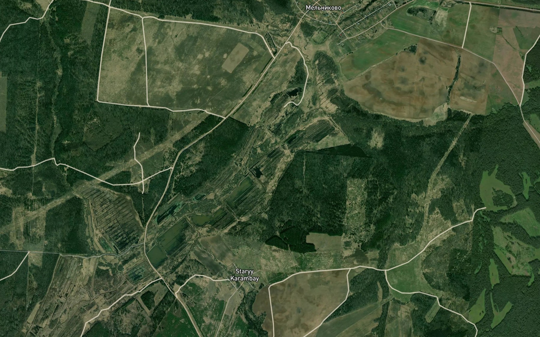 Satellite map of the Lyda