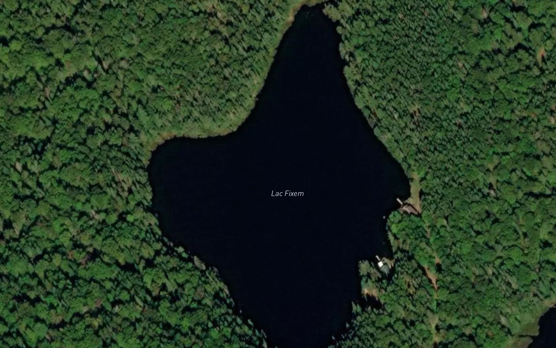 Satellite map of the Lac Fixem