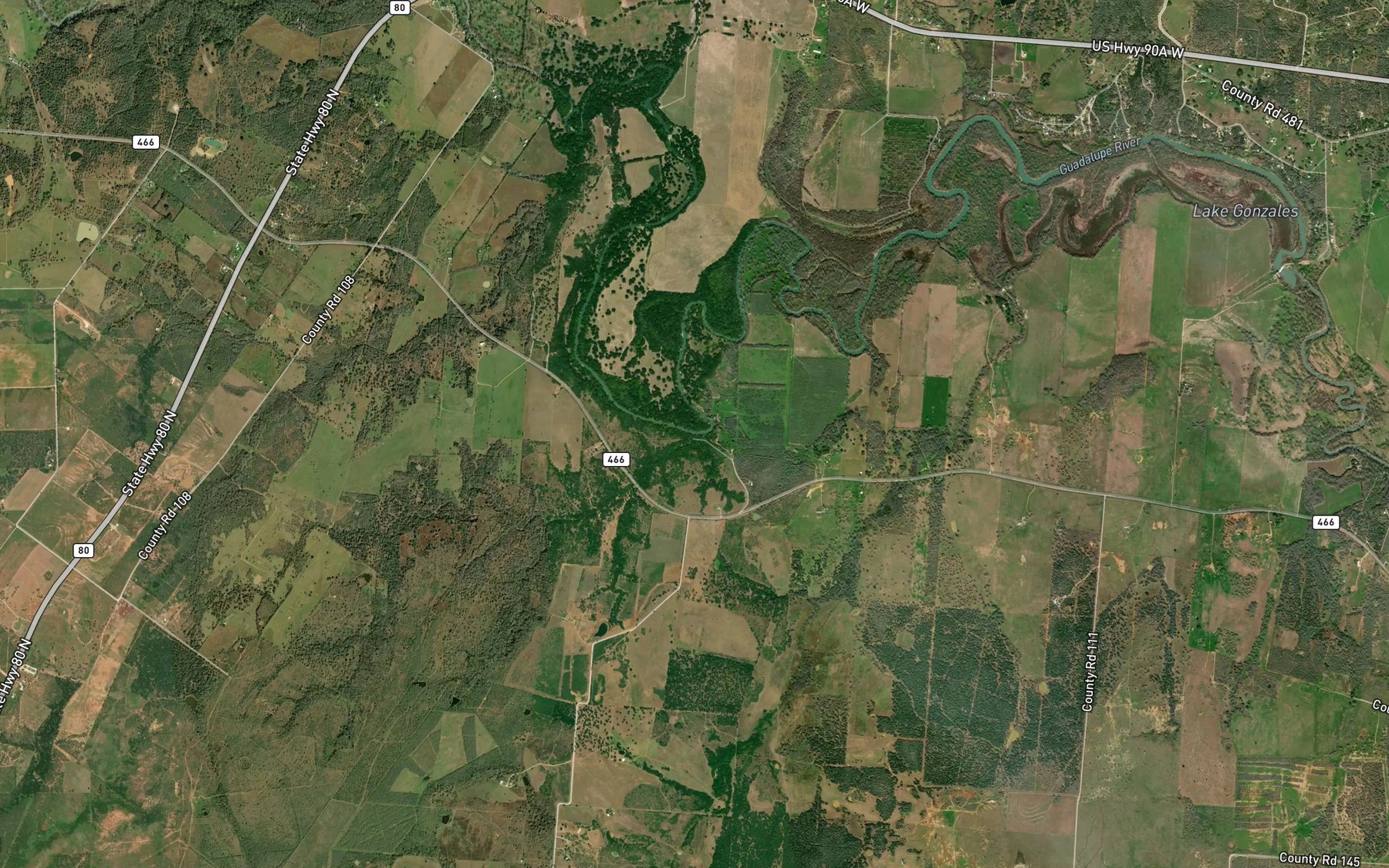 Satellite map of the Foster Branch