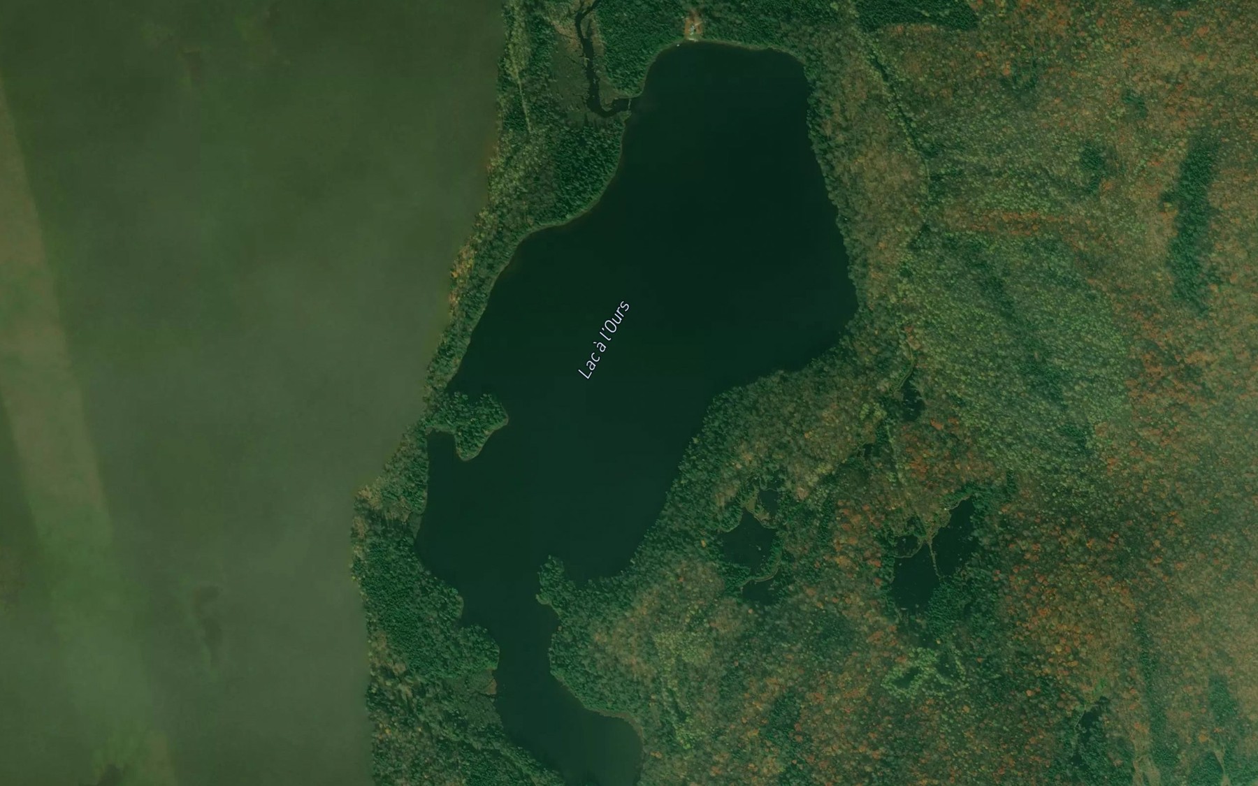 Satellite map of the Lac a l'Ours