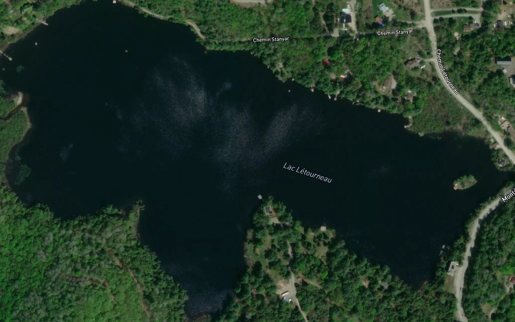 Satellite map of the Lac Letourneau