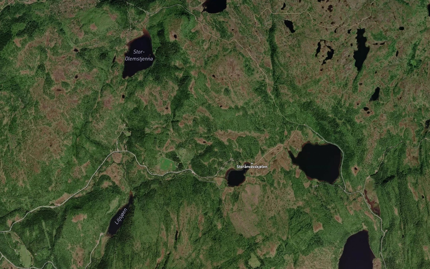 Satellite map of the Erikbekken