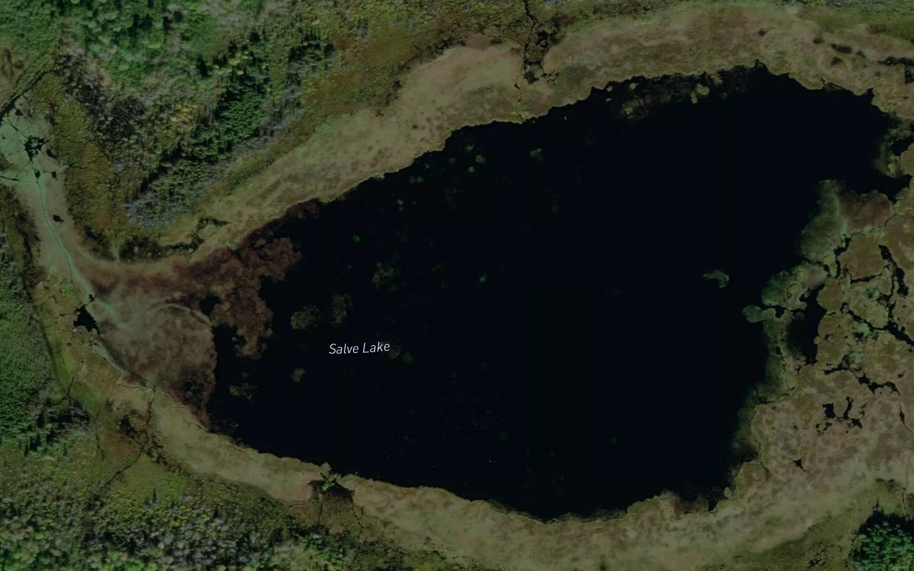 Satellite map of the Salve Lake