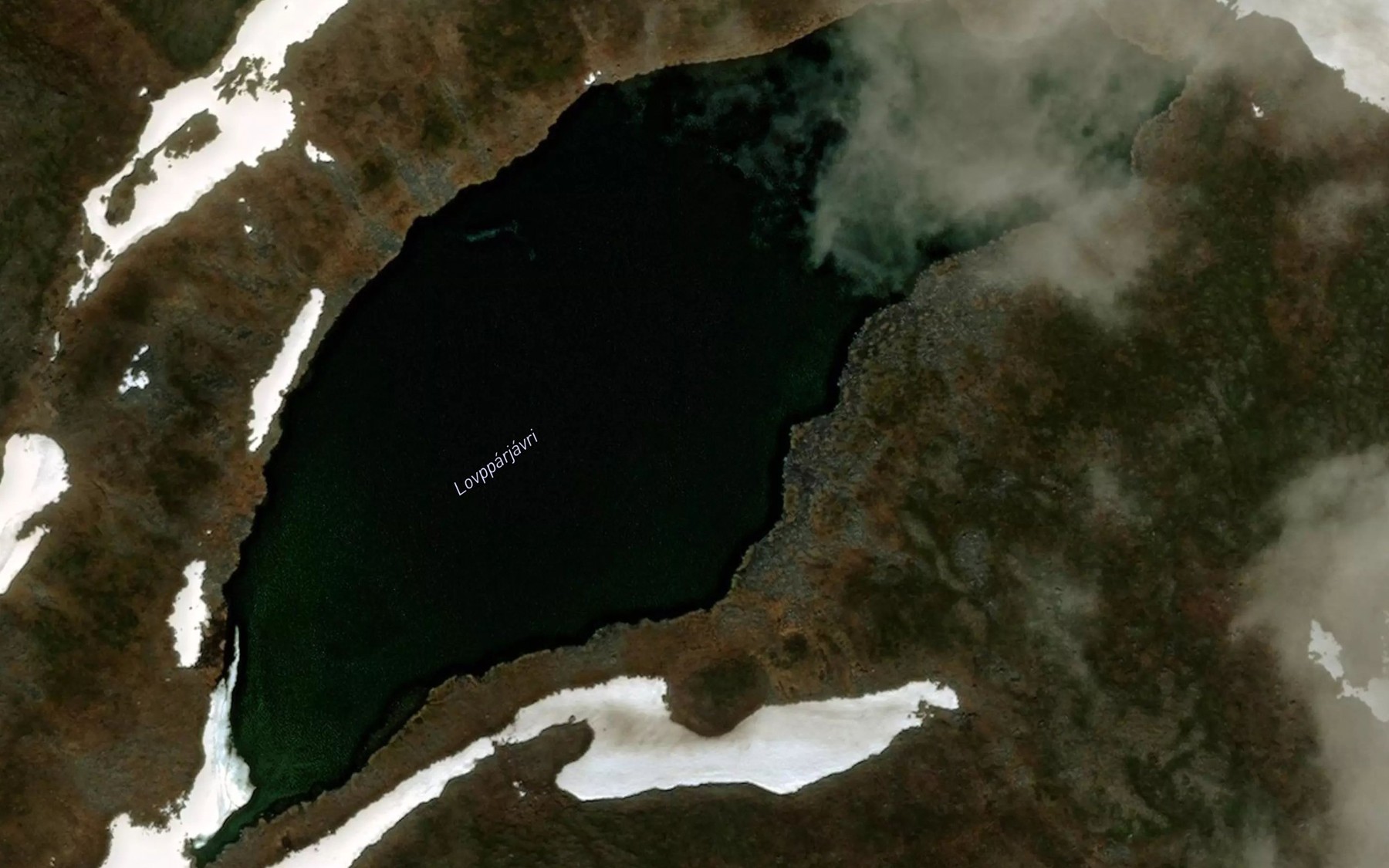 Satellite map of the Lavparjavri