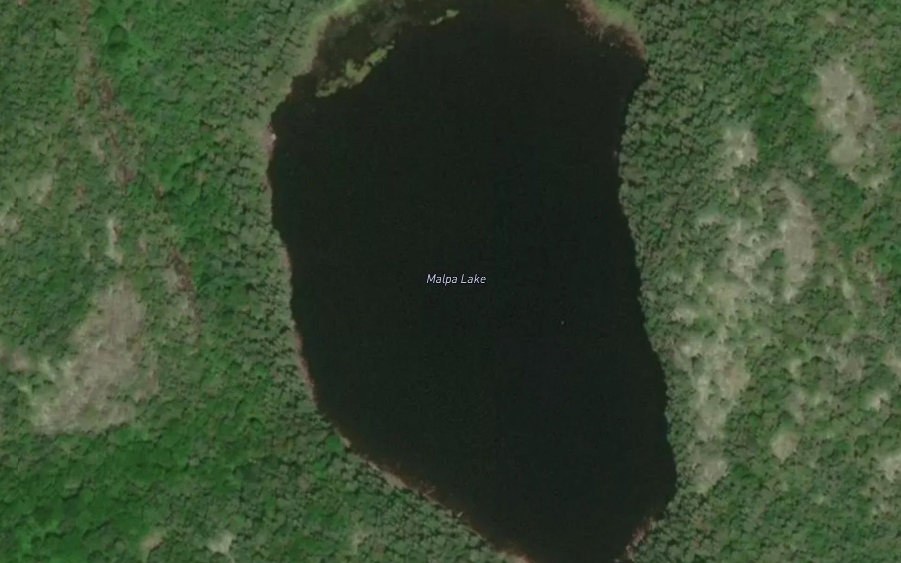 Satellite map of the Malpa Lake
