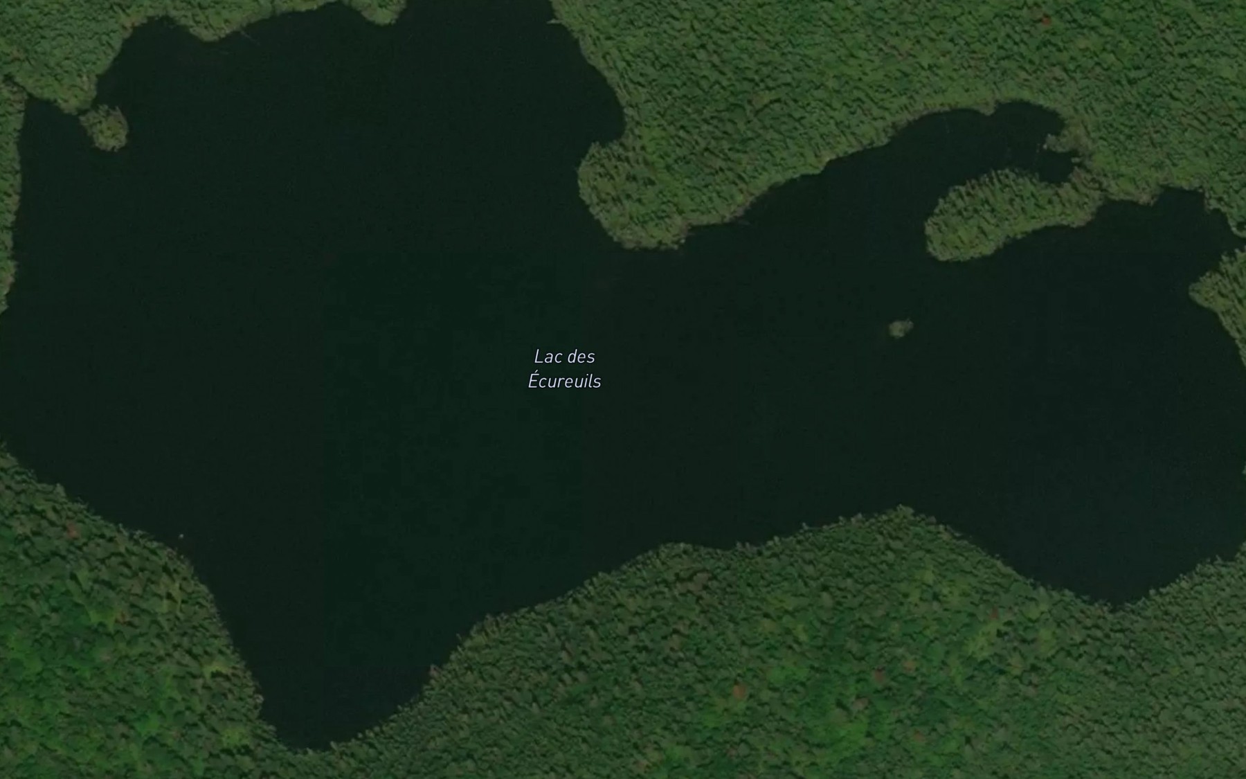 Satellite map of the Lac des Ecureuils
