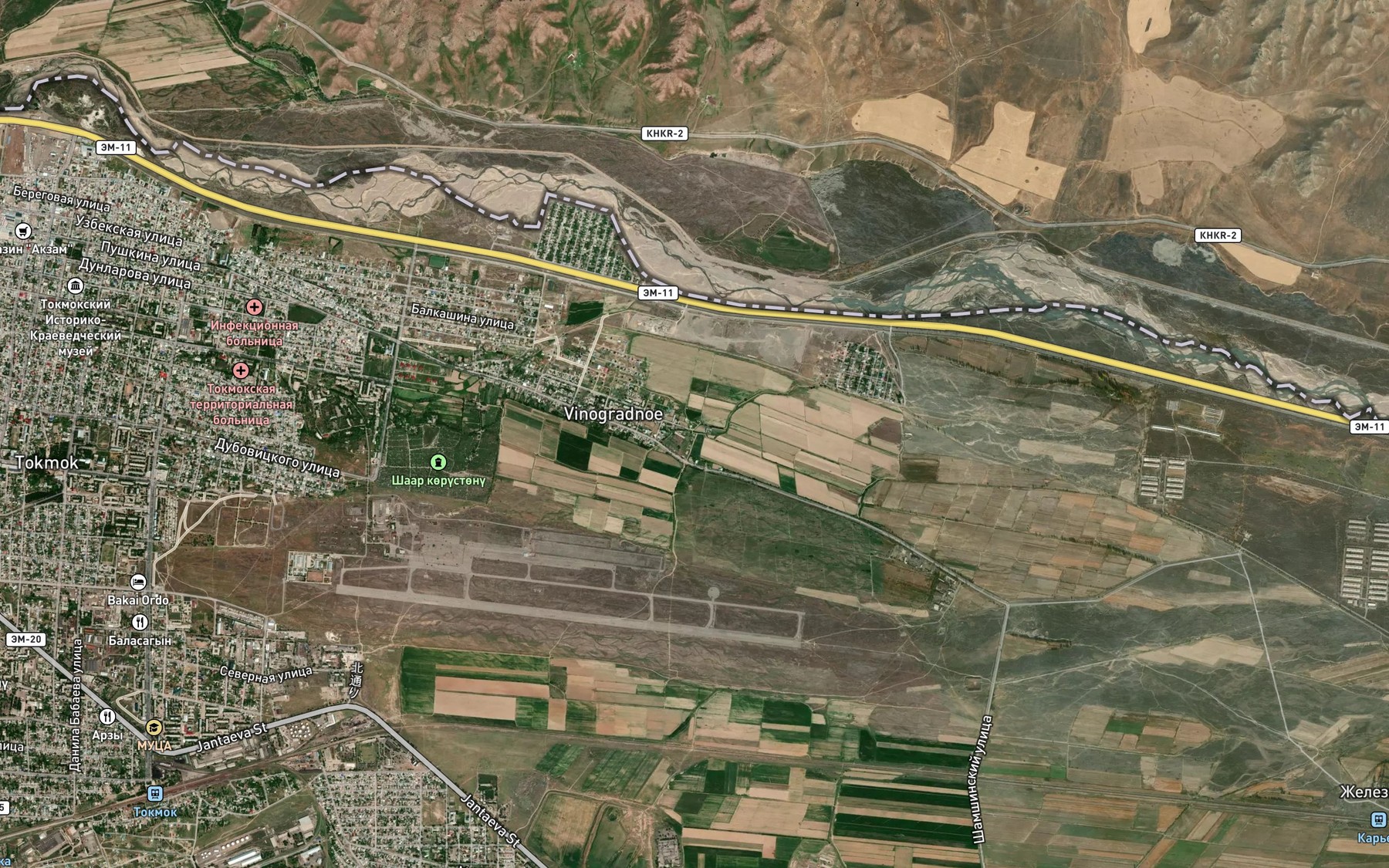 Satellite map of the Aryk Andrey-Aryk