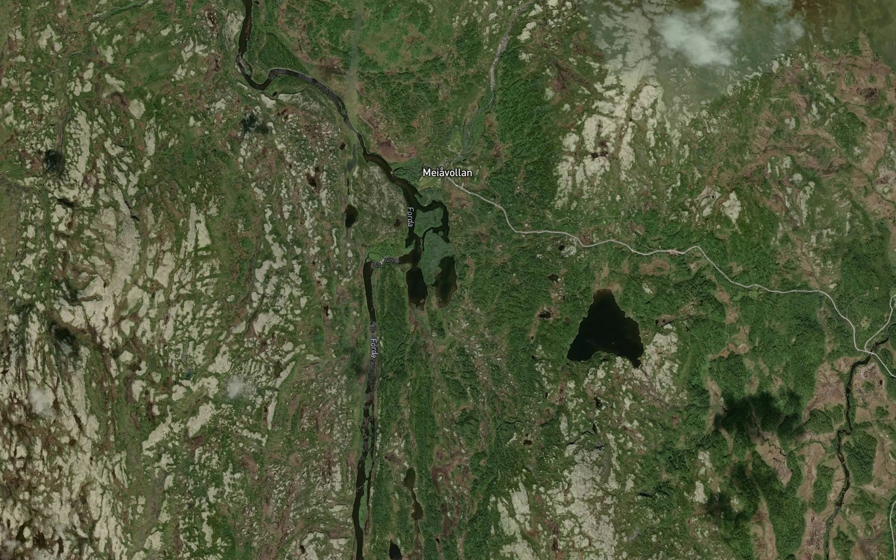 Satellite map of the Rundtjorna