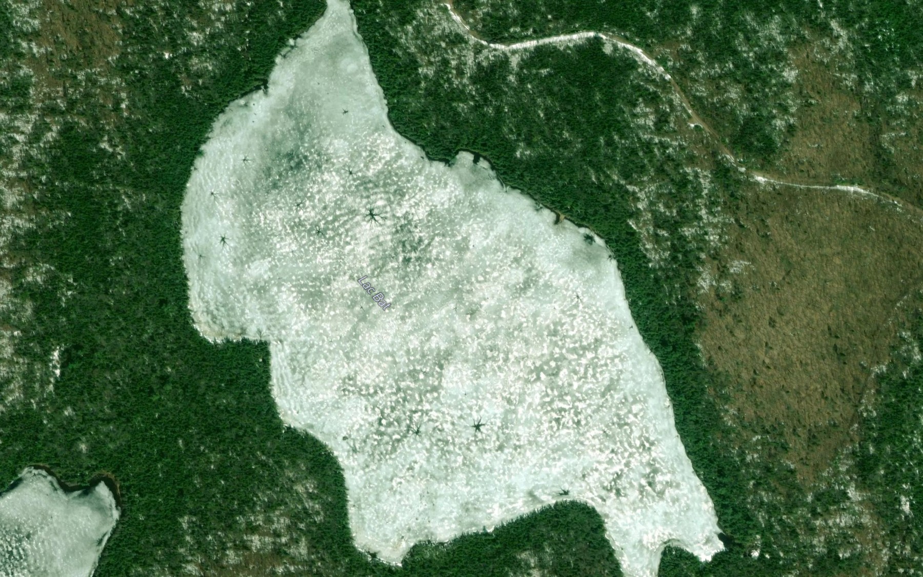 Satellite map of the Lac Bat