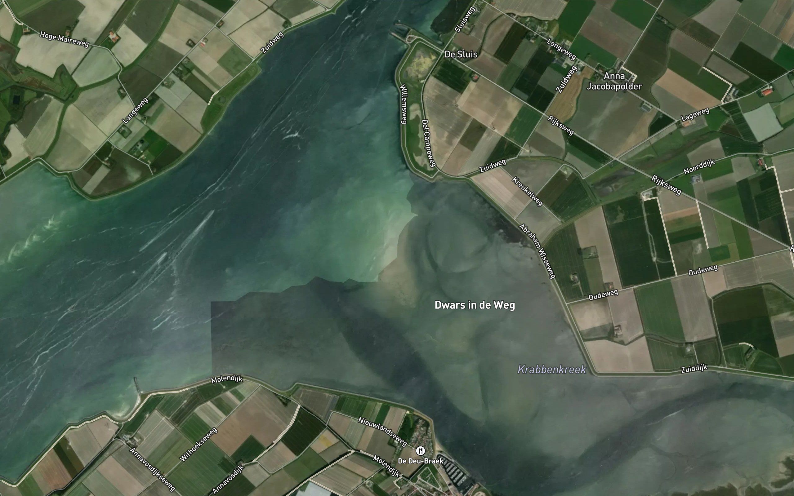 Dwars in den Weg
